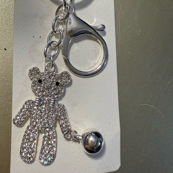 Isabella New York Other - Isabella New York Silver Teddy Bear Keychain